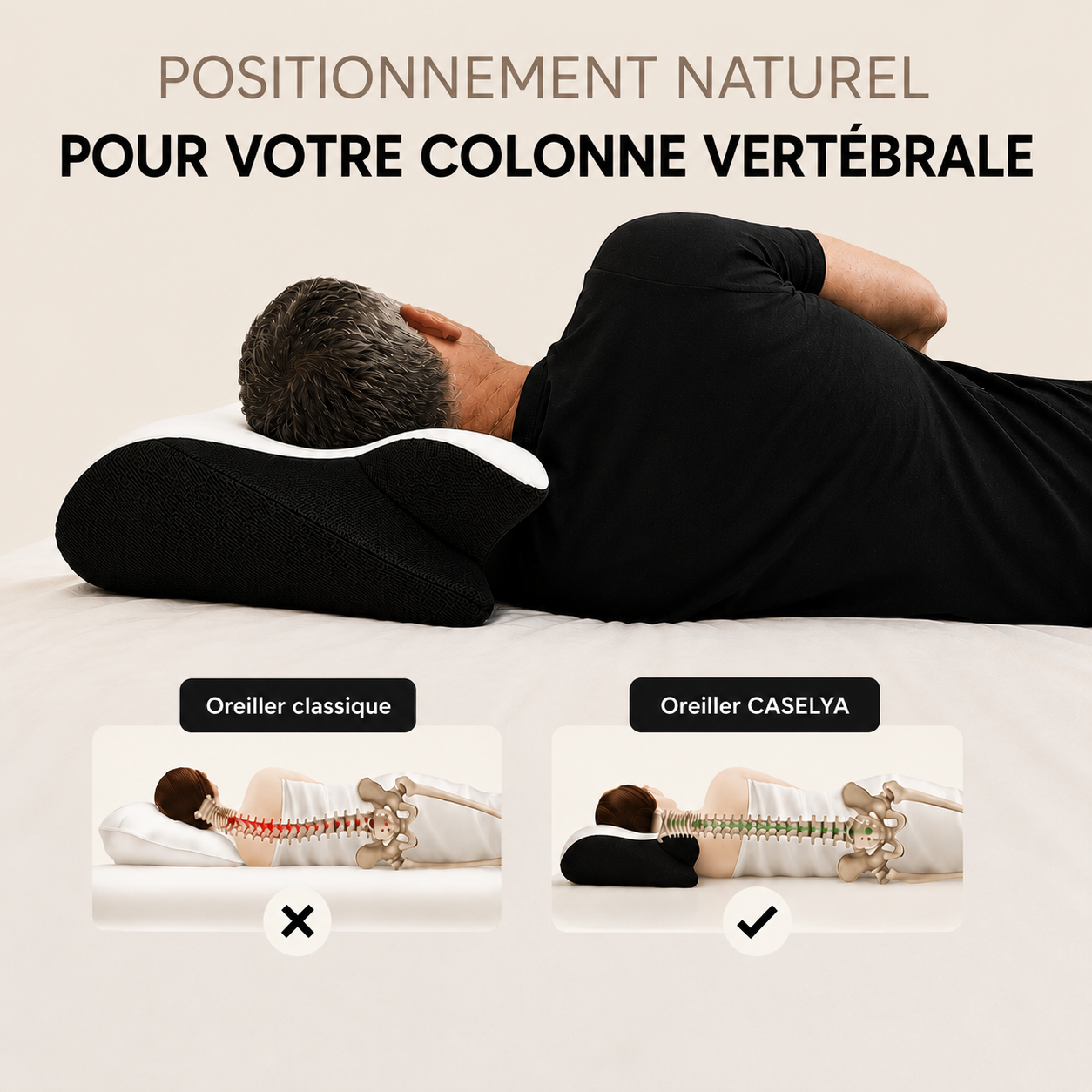 Quel oreiller ergonomique pour la spondylose cervicale ? Image