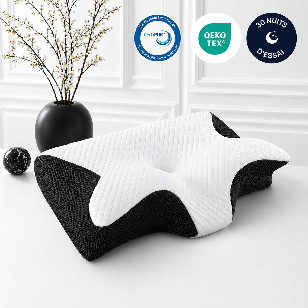 Oreiller Ergonomique  — Soutien Cervical