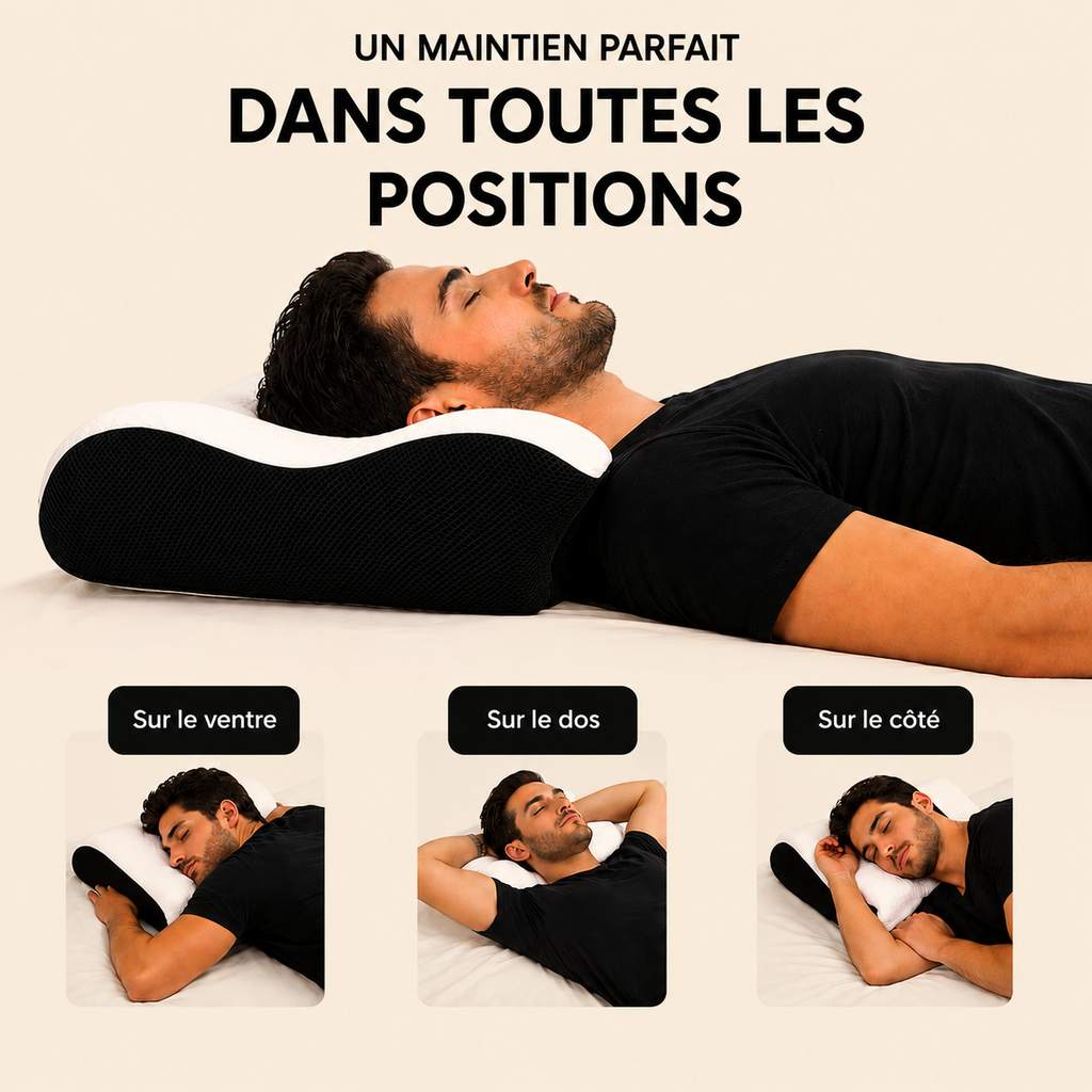 Oreiller Ergonomique  — Soutien Cervical