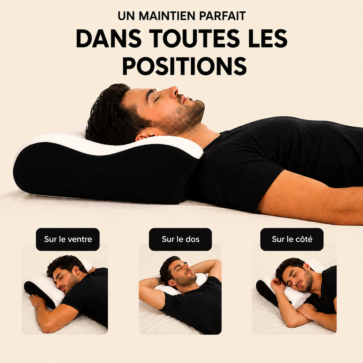 Oreiller Ergonomique  — Soutien Cervical