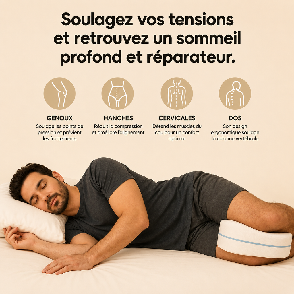 Coussin de Jambes Ergonomique à Mémoire de Forme