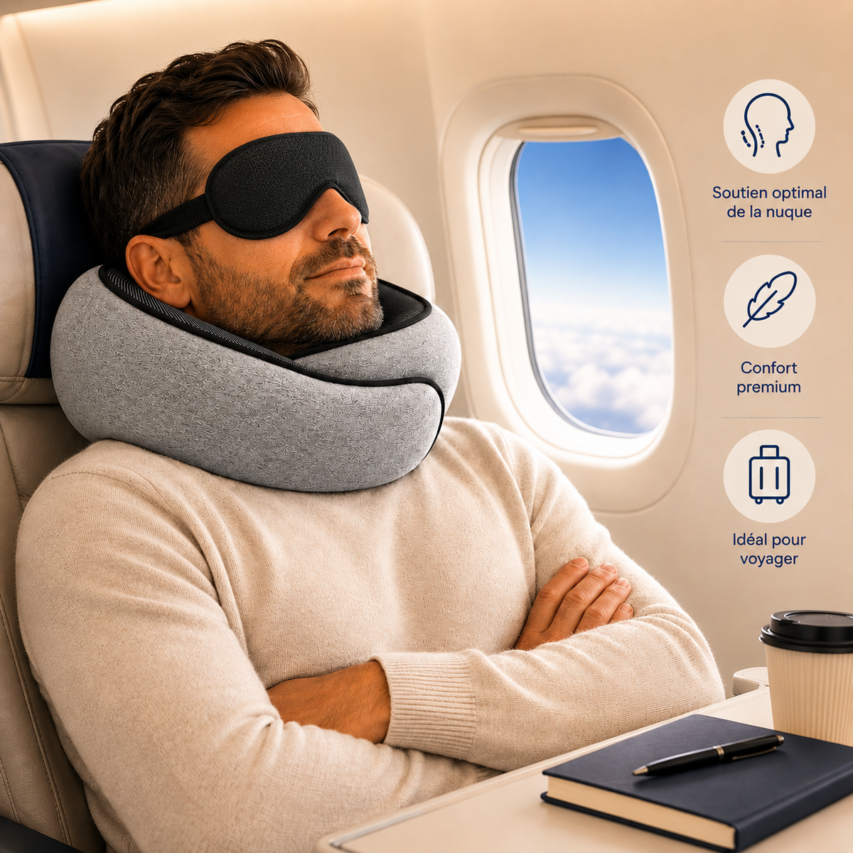 Masque de Sommeil 3D Ergonomique Anti-Lumière