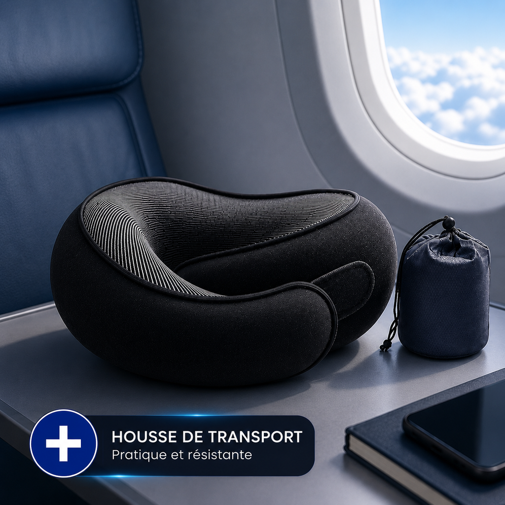 Coussin de Voyage Ergonomique à Mémoire de Forme