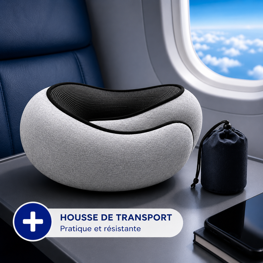 Coussin de Voyage Ergonomique à Mémoire de Forme