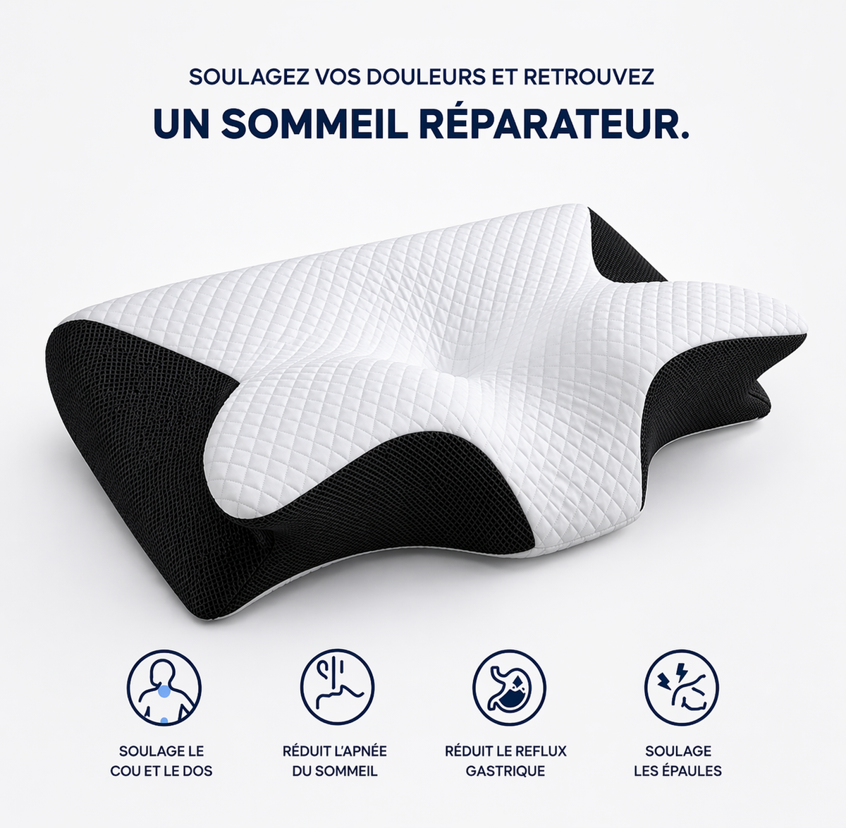 Oreiller Ergonomique  — Soutien Cervical